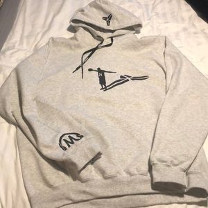 Kobe Bryant/black mamba light gray hoodie